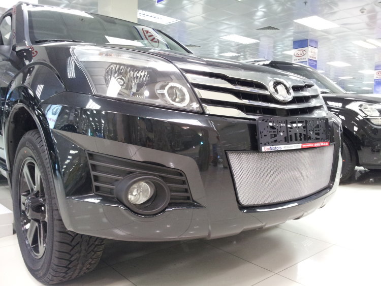 Сетка защитная в бампер Standart хром Strelka Great Wall Hover H3 2005-2019 no.6005