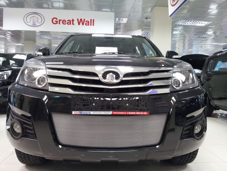 Сетка защитная в бампер Standart хром Strelka Great Wall Hover H3 2005-2019 no.6005