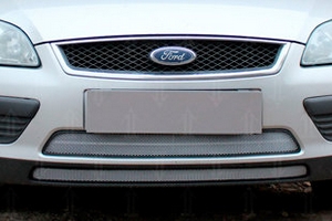 Сетка защитная в бампер Standart хром Strelka Ford Focus II 2005-2010 ― Auto-Clover