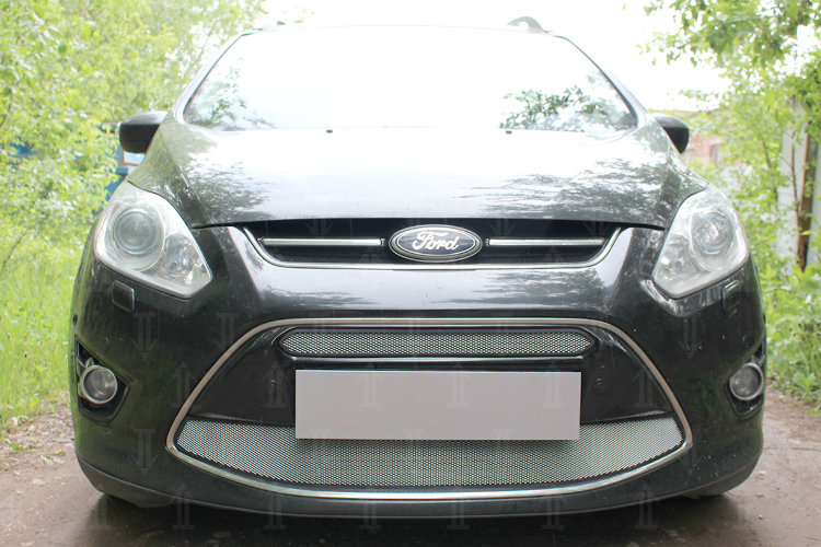 Сетка защитная в бампер Standart хром Strelka Ford C-Max 2010-2019 no.6028