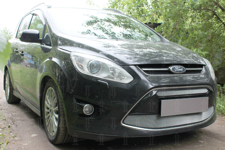 Сетка защитная в бампер Standart хром Strelka Ford C-Max 2010-2019 no.6028