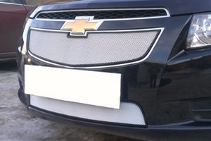 Сетка защитная в бампер Standart хром Strelka Chevrolet Cruze 2008-2016 ― Auto-Clover