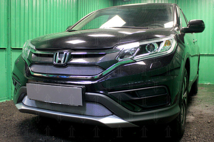 Сетка защитная в бампер Standart хром Strelka Honda CR-V IV 2012-2016 13109