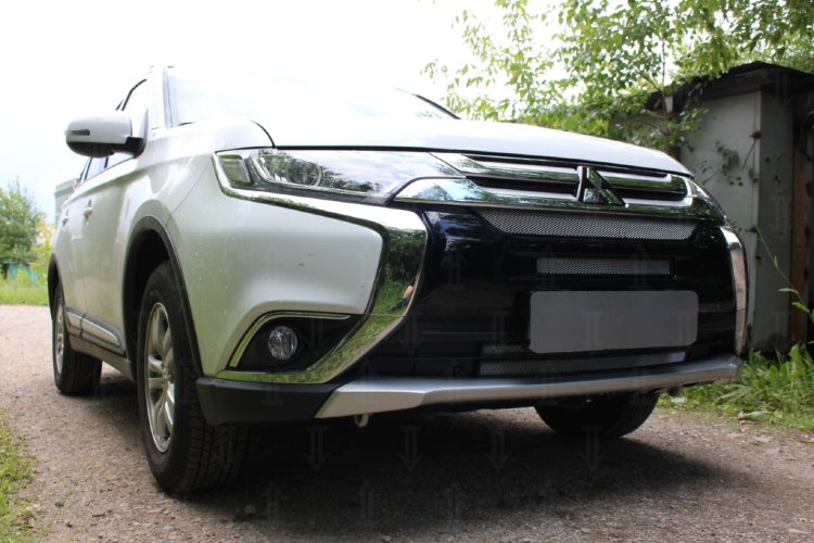 Сетка защитная в бампер Standart хром Strelka Mitsubishi Outlander III 2013-2019 13025