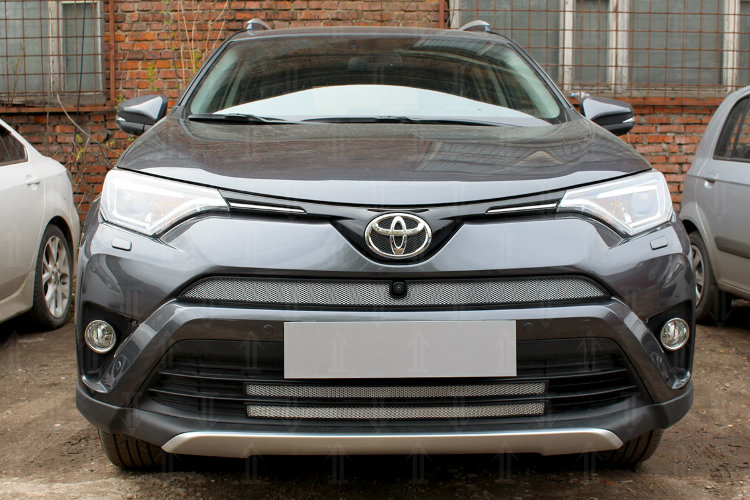 Сетка защитная в бампер Standart хром Strelka Toyota RAV4 2013-2019 12952