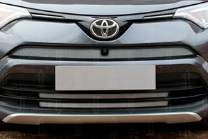 Сетка защитная в бампер Standart хром Strelka Toyota RAV4 2013-2019 ― Auto-Clover