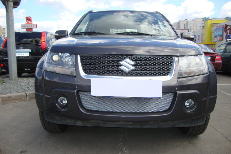 Сетка защитная в бампер Standart хром Strelka Suzuki Grand Vitara 2005-2014 no.6376