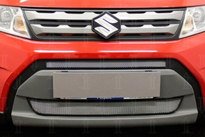 Сетка защитная в бампер Standart хром Strelka Suzuki Vitara 2015-2019 ― Auto-Clover