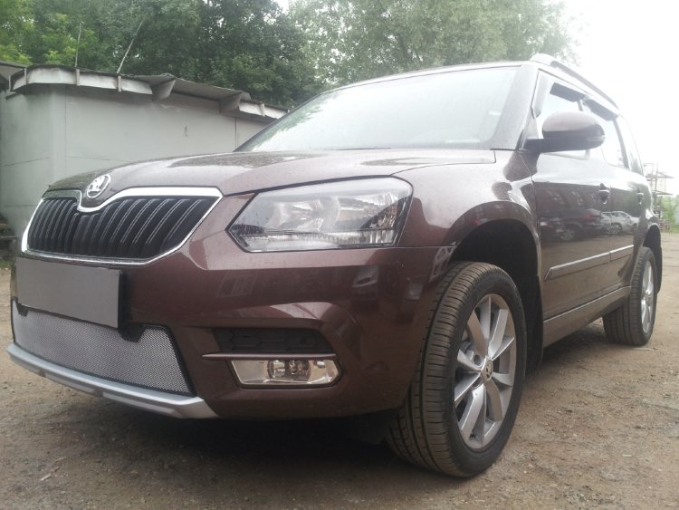 Сетка защитная в бампер Standart хром Strelka Skoda Yeti 2010-2019 no.6392