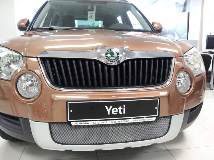 Сетка защитная в бампер Standart хром Strelka Skoda Yeti 2010-2019 no.6397