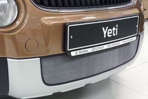 Сетка защитная в бампер Standart хром Strelka Skoda Yeti 2010-2019 ― Auto-Clover