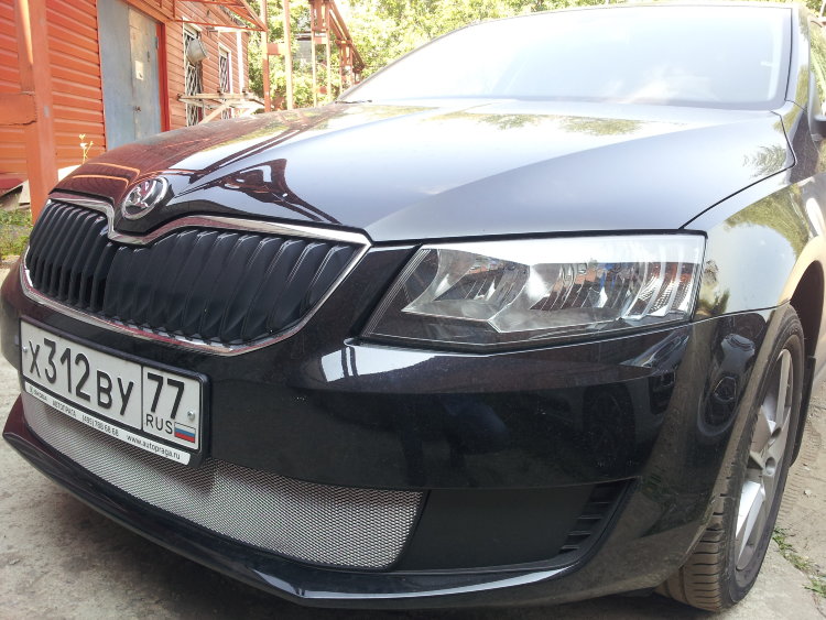 Сетка защитная в бампер Standart хром Strelka Skoda Octavia III 2013-2019 no.6413