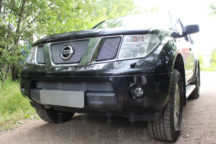 Сетка защитная в бампер Standart хром Strelka Nissan Pathfinder 2004-2013 no.6475
