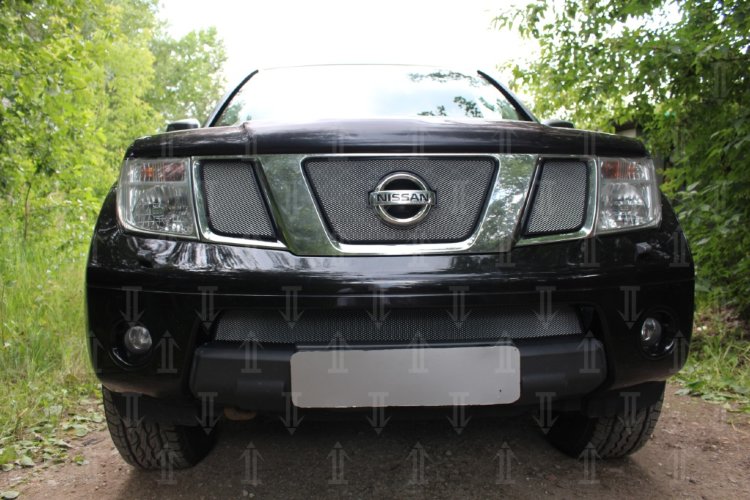 Сетка защитная в бампер Standart хром Strelka Nissan Pathfinder 2004-2013 no.6475