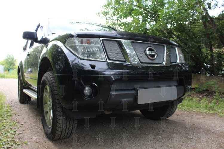 Сетка защитная в бампер Standart хром Strelka Nissan Pathfinder 2004-2013 no.6475