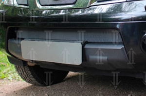 Сетка защитная в бампер Standart хром Strelka Nissan Pathfinder 2004-2013 ― Auto-Clover