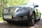 Сетка защитная в бампер Standart хром Strelka Nissan Pathfinder 2014-2019