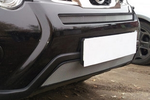 Сетка защитная в бампер Standart хром Strelka Nissan X-Trail 2007-2014 ― Auto-Clover