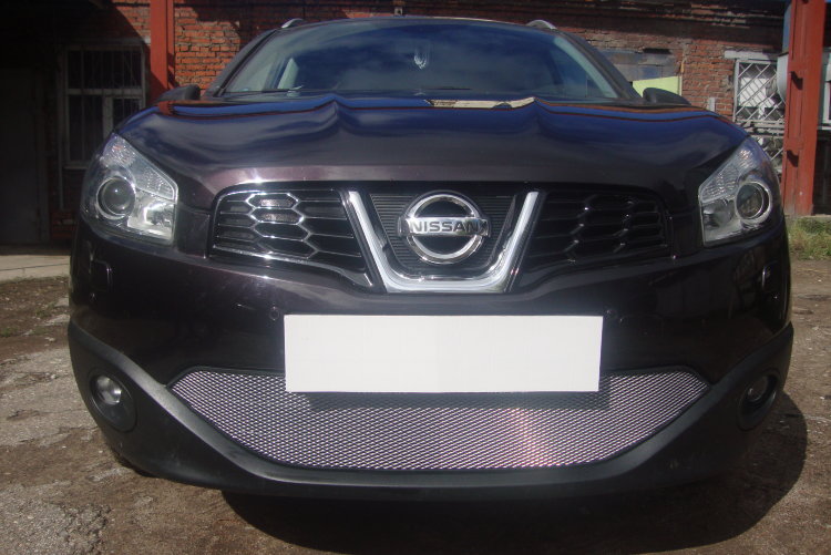 Сетка защитная в бампер Standart хром Strelka Nissan Qashqai 2007-2013 no.6515
