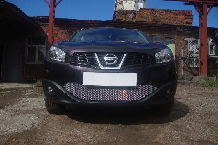 Сетка защитная в бампер Standart хром Strelka Nissan Qashqai 2007-2013 no.6515