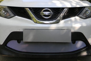 Сетка защитная в бампер Standart хром Strelka Nissan Qashqai 2014-2019 ― Auto-Clover