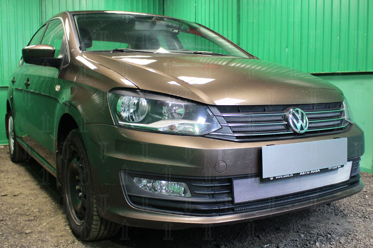 Сетка защитная в бампер Standart хром Strelka Volkswagen Polo V 2009-2019 no.6552