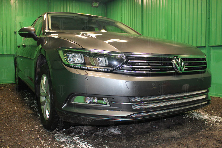 Сетка защитная в бампер Standart хром Strelka Volkswagen Passat B8​ 2015-2019 12745