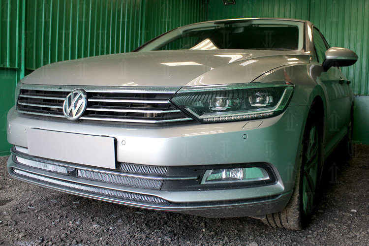Сетка защитная в бампер Standart хром Strelka Volkswagen Passat B8​ 2015-2019 12745