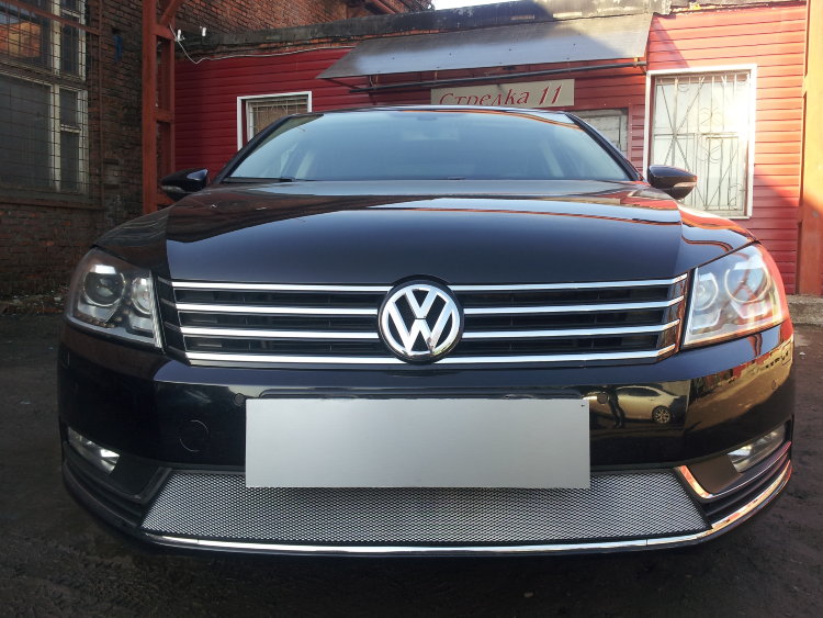 Сетка защитная в бампер Standart хром Strelka Volkswagen Passat B7 2010-2015 no.6570