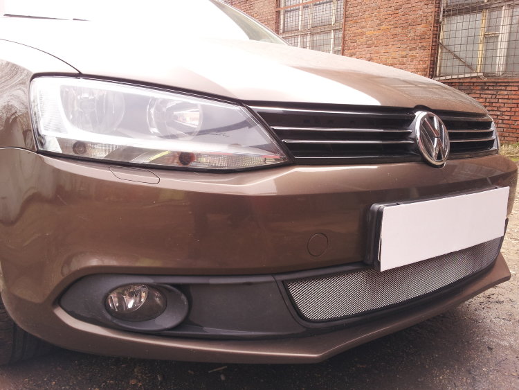Сетка защитная в бампер Standart хром Strelka Volkswagen Jetta VI 2011-2019 no.6578