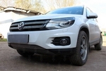 Сетка защитная в бампер Standart хром Strelka Volkswagen Tiguan I 2008-2016