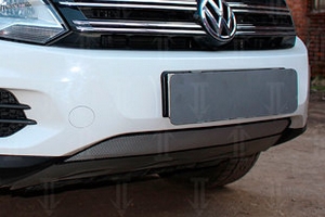 Сетка защитная в бампер Standart хром Strelka Volkswagen Tiguan I 2008-2016 ― Auto-Clover