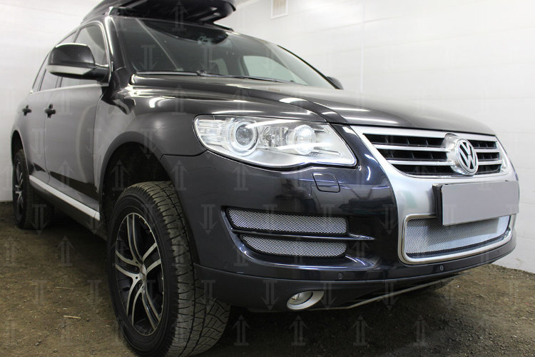 Сетка защитная в бампер Standart хром Strelka Volkswagen Touareg I 2002-2009 12700