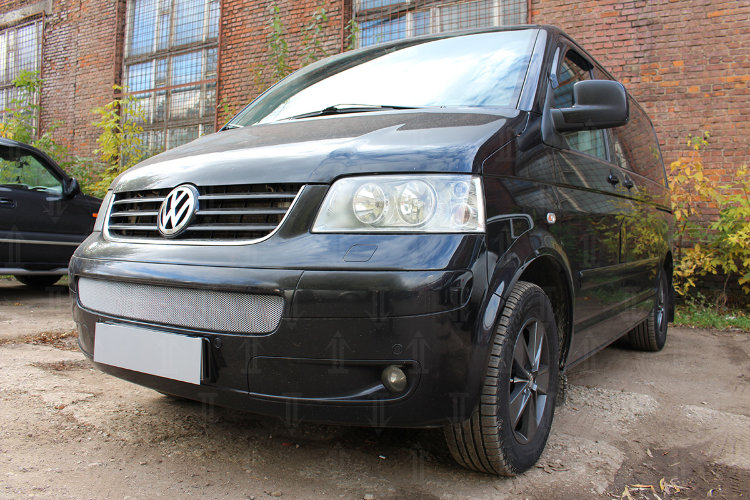 Сетка защитная в бампер Standart хром Strelka Volkswagen Transporter T5 2003-2015 no.6628
