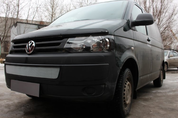 Сетка защитная в бампер Standart хром Strelka Volkswagen Transporter T5 2003-2015 no.6630