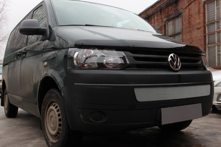 Сетка защитная в бампер Standart хром Strelka Volkswagen Transporter T5 2003-2015 no.6630