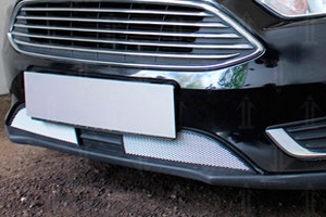 Сетка защитная в бампер Standart хром Strelka Ford Focus III 2011-2019 ― Auto-Clover