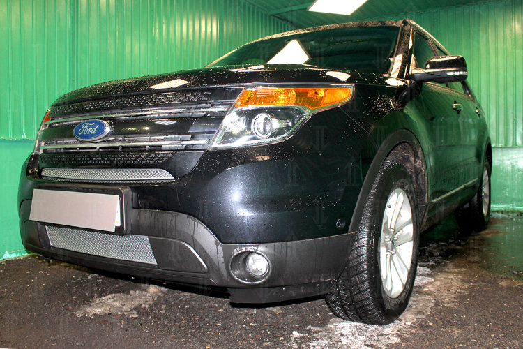 Сетка защитная в бампер Standart хром Strelka Ford Explorer 2011-2019 no.6670