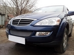 Сетка защитная в бампер Standart хром Strelka SsangYong Kyron 2005-2015
