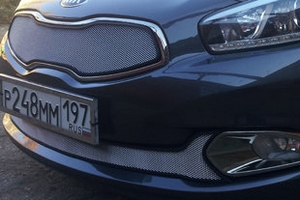 Сетка защитная в бампер Standart хром Strelka KIA Ceed 2012-2018 ― Auto-Clover