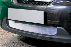 Сетка защитная в бампер Standart хром Strelka KIA Carens 2006-2013 ― Auto-Clover