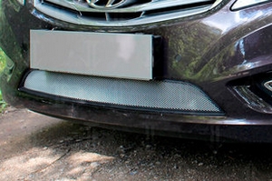 Сетка защитная в бампер Standart хром Strelka Hyundai Grandeur HG 2011-2019 ― Auto-Clover