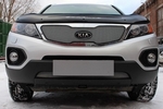 Сетка защитная в бампер Standart хром Strelka KIA Sorento 2009-2012