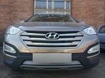 Сетка защитная в бампер Standart хром Strelka Hyundai Santa Fe 2012-2018