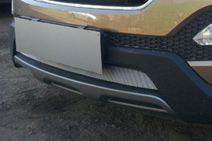 Сетка защитная в бампер Standart хром Strelka Hyundai Santa Fe 2012-2018 ― Auto-Clover