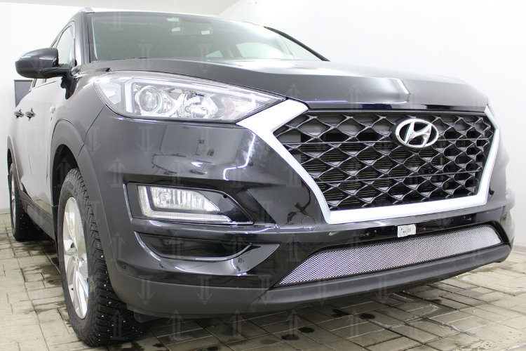 Сетка защитная в бампер Standart хром Strelka Hyundai Tucson 2015-2019 no.912