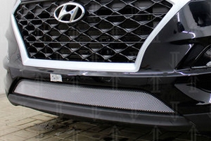Сетка защитная в бампер Standart хром Strelka Hyundai Tucson 2015-2019 ― Auto-Clover