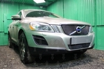 Сетка защитная в решетку радиатора Optimal черный Strelka Volvo XC60 2008-2017