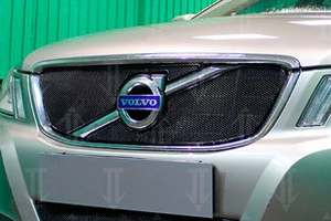 Сетка защитная в решетку радиатора Optimal черный Strelka Volvo XC60 2008-2017 ― Auto-Clover