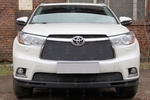Сетка защитная в решетку радиатора Premium черный Strelka Toyota Highlander 2014-2019